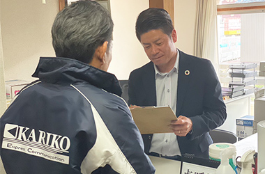 ドライバーに安全対策のミーティング